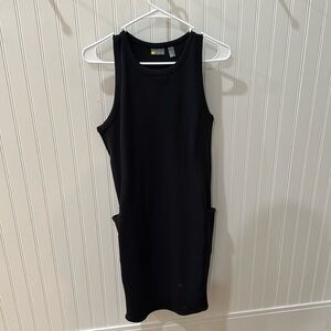 ZELLA black tank top racer back workout dress size medium high neck